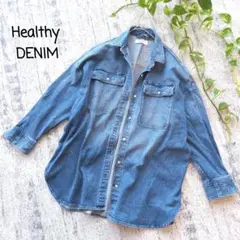 Healthy DENIM ヘルシーデニム✿ Almond デニムシャツ S