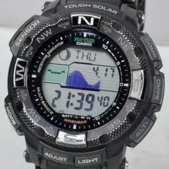 未使用同様 PROTREK PRW-2600Y 電波ソーラー ブラック ネイビー 極美品 PROTREK PRW-2600Y 電波ソーラー ブラック メタルバンド