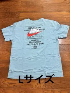 NIKE 100%コットン Tシャツ 水色 Lサイズ