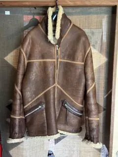 希少！ 80~90s B-6 フライトジャケット ダークブラウン 90s vintage ダークブラウン レザー ボンバージャケット（SP古着