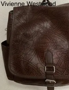 Vivienne Westwood オーブ柄 レザーリュックサック ブラウン