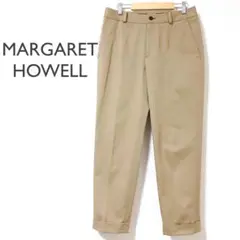 マーガレットハウエルMARGARETHOWELLチノコットンパンツ トラウザーズ