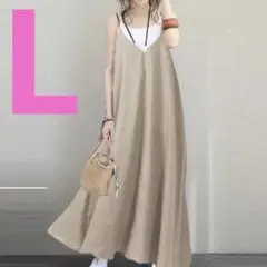 キャミソールワンピース　柔らか素材　着やすい　サラサラ　着回し自由　旅行　海