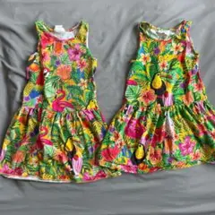 H&M x Emma Jane フラワー柄 ワンピース　2点セット　110 総柄