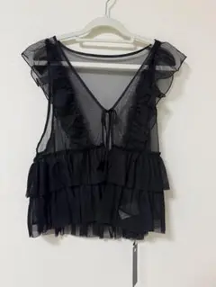 JEANASIS ブラックビスチェ Fサイズ