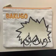 僕のヒーローアカデミア　ヒロアカ　爆豪勝己　デニム刺繍ポーチ　ジャンプショップ