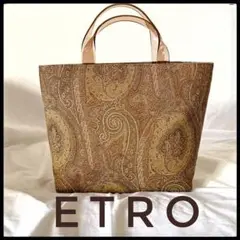 ☆ETRO☆ジャガード☆アクリルハンドル☆ハンドバッグ☆