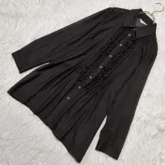 ATELIER CANBAフリルシャツ ブラウン 3 オシャレ