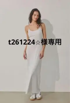 ALEXIA STAM グレー キャミワンピース