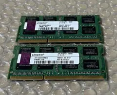 DDR3 Kingston製 ノート用メモリ 2GB x2