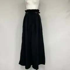 LOHEN スカートパンツ　黒　フリーサイズ lohen ローヘン ボリュームスカートパンツ BLACK - メルカリ