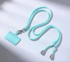 【 セットでお得 】スマホリングセット　薄ブルーグリーン＆銀　人気！　ストラップ