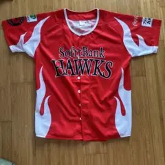ソフトバンク SoftBank Hawks ユニフォーム Lサイズ レッド