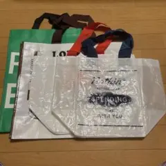 韓国 エコバッグ ショッピングバッグ トートバッグ ４点セット