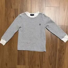 Polo Ralph Lauren 長袖カットソー 白黒ストライプ