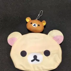 コリラックマ フェイスポーチ リラックマキーホルダー