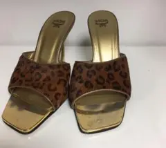 サンダル MCM ハラコ サンダル ヒョウ柄