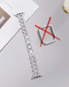 Apple Watch用シルバーチェーンバンド