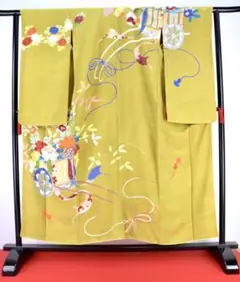 【アンティーク】御所車と花