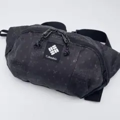 極美品✨ コロンビア　シャドウペイズリー柄　ウエストポーチ　ボディバッグ　黒灰