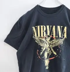 US古着 NIRVANA ニルヴァーナ バンドTシャツ バンT リメイク XL