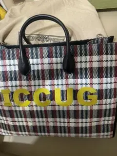 ICCUGエンブロイダリー付き ミディアムトートバッグ