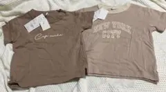 ベージュ Tシャツ 2枚セット 90サイズ