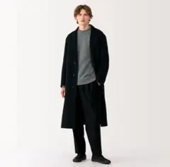 早くも登場！MUJI Lab 2024年冬 ブラック チェスターコート Sサイズ 2025年最新】カシミヤ混チェスターコート mujiの人気アイテム