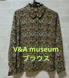 V&A museum 花柄 長袖 ブラウス 東京ブラウス 日本製 レトロ