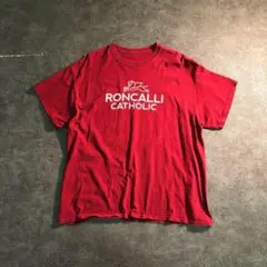 【ヴィンテージ】両面プリントTシャツ ワインレッド SM11 古着used