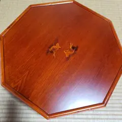 李朝家具 李朝膳 螺鈿細工 輪花型ソバン 脚折りたたみ可