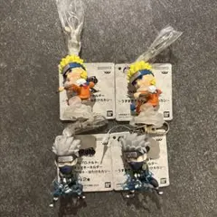 NARUTO-ナルト- フィギュアキーホルダー 全2種×2 合計4個セット