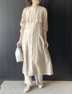 新品　Comme ca Mature コムサマチュア　シアートレンチワンピース