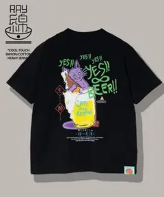 【新品未使用】ゴースローキャラバン　RAY綿 猫と麦酒　Tシャツ　Mサイズ