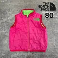 【THENORTHFACE ベスト】キッズ 80リバーシブル ダウンベスト