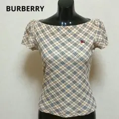 BURBERRY バーバリーブルーレーベル カットソー ノバチェック 半袖 38