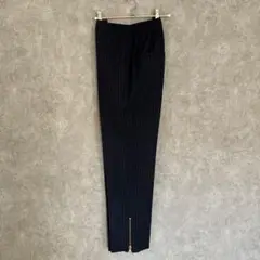 ドゥーズィエムクラス パンツ 紺 ストライプ 38