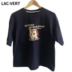 LAC-VERT Tシャツ　半袖　アニマルプリント　丸首　綿100% カジュアル