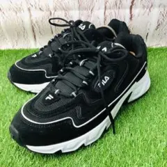 【新品】FILA フィラ ダットスニーカー 厚底 トラックソール 28