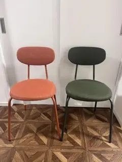 【IKEA】ÖSTANÖ オスタノ チェア 2脚セット グリーン，レッド