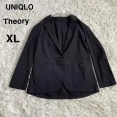 ユニクロ×セオリー 【XL】 感動ジャケット ウォッシャブル ブラック 黒