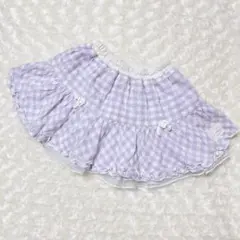 ♡coeur a coeur100cm♡チェック柄スカート　パープル　チュール