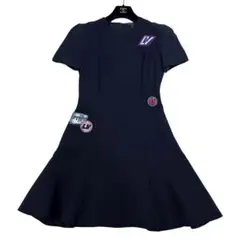 ⭐️美品⭐️ルイヴィトン　スケータードレス　ワンピース　ワッペン　黒　XS