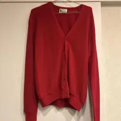 LONDON FOG 赤 カーディガン XL
