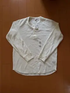 UNIQLO ホワイト ヘンリーネック M サーマル