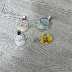 キャラクター ピンバッジ 4個セット