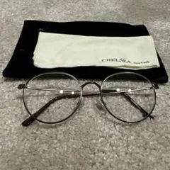 CHELSEA NewYork ラウンドメガネ 付属品付き