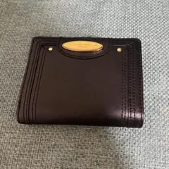 Marie Claire ブラックレザー 二つ折り財布