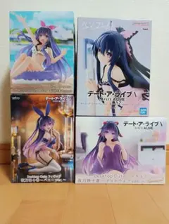 デート・ア・ライブ 夜刀神十香 プライズフィギュア4点
