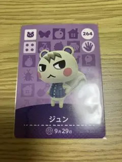 どうぶつの森　ジュン　amiiboカード